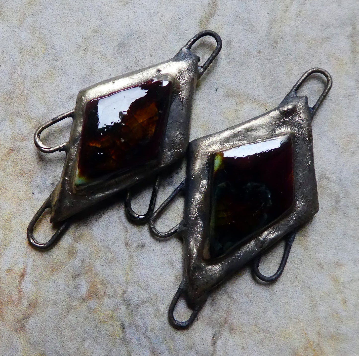 Ceramic Moulded Diamond Connectors-Murano