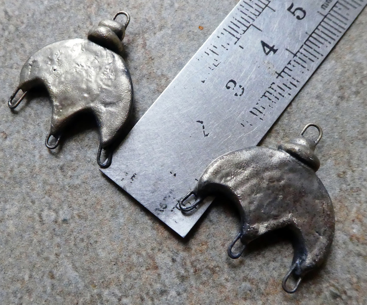 Ceramic Chandelier Earring Connectors -Somerset Scarlet