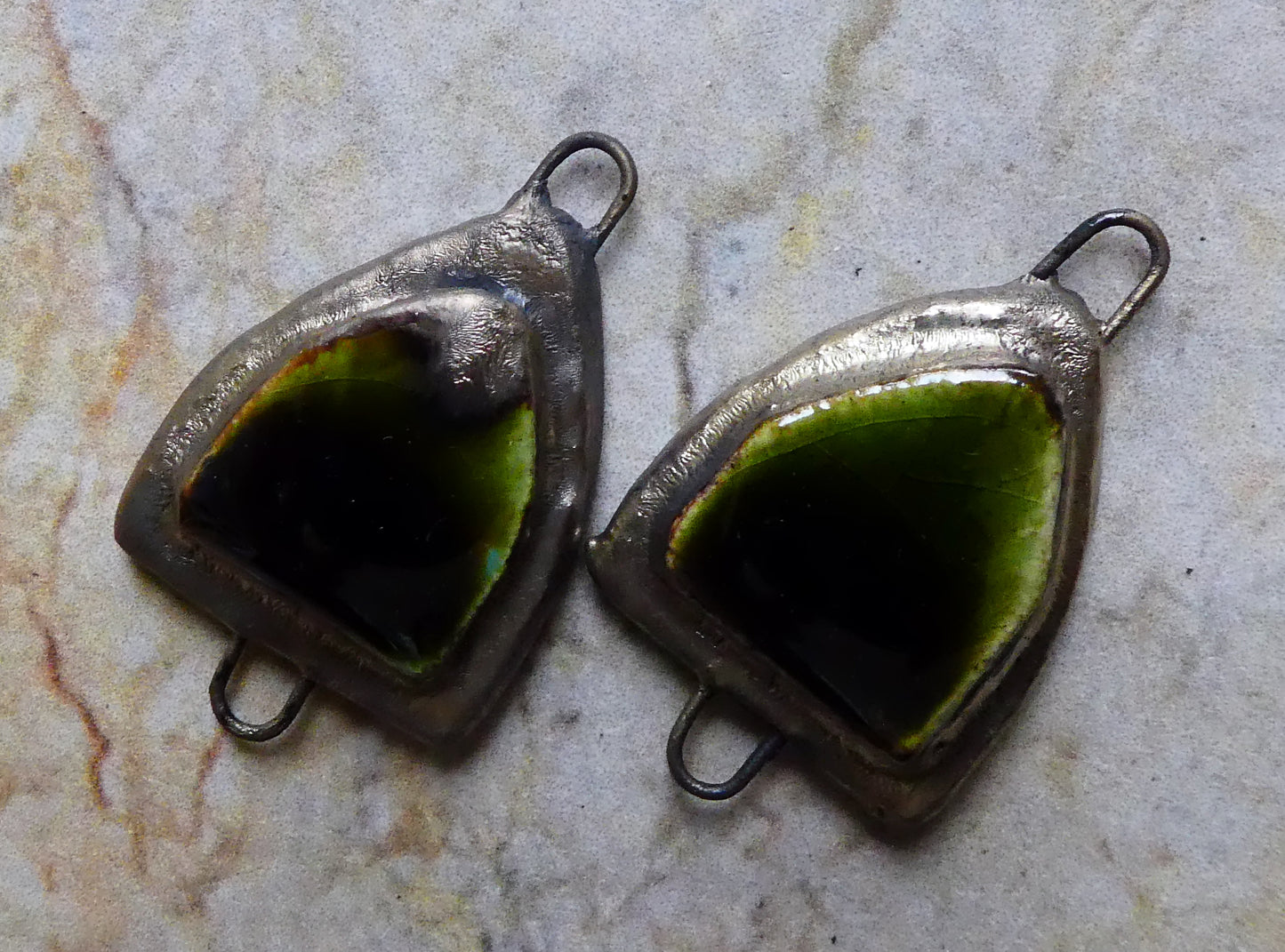 Ceramic Moulded Arch Connectors - Olive