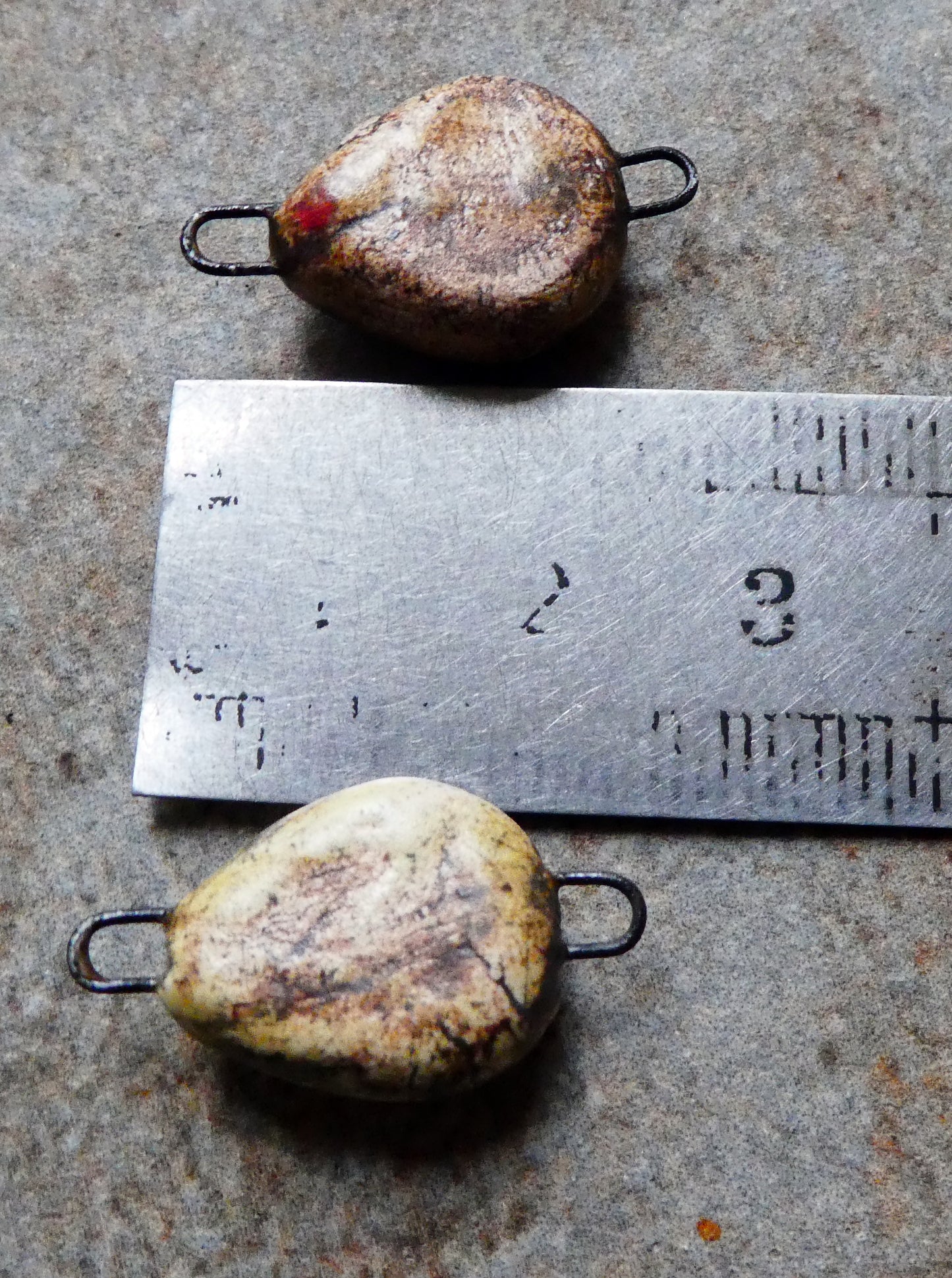 Ceramic Skull Earring Connectors - Matte