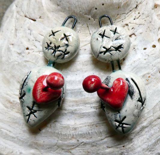 Ceramic Voodoo Doll Charms