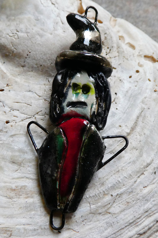 Ceramic Single Witch Connectors - Red