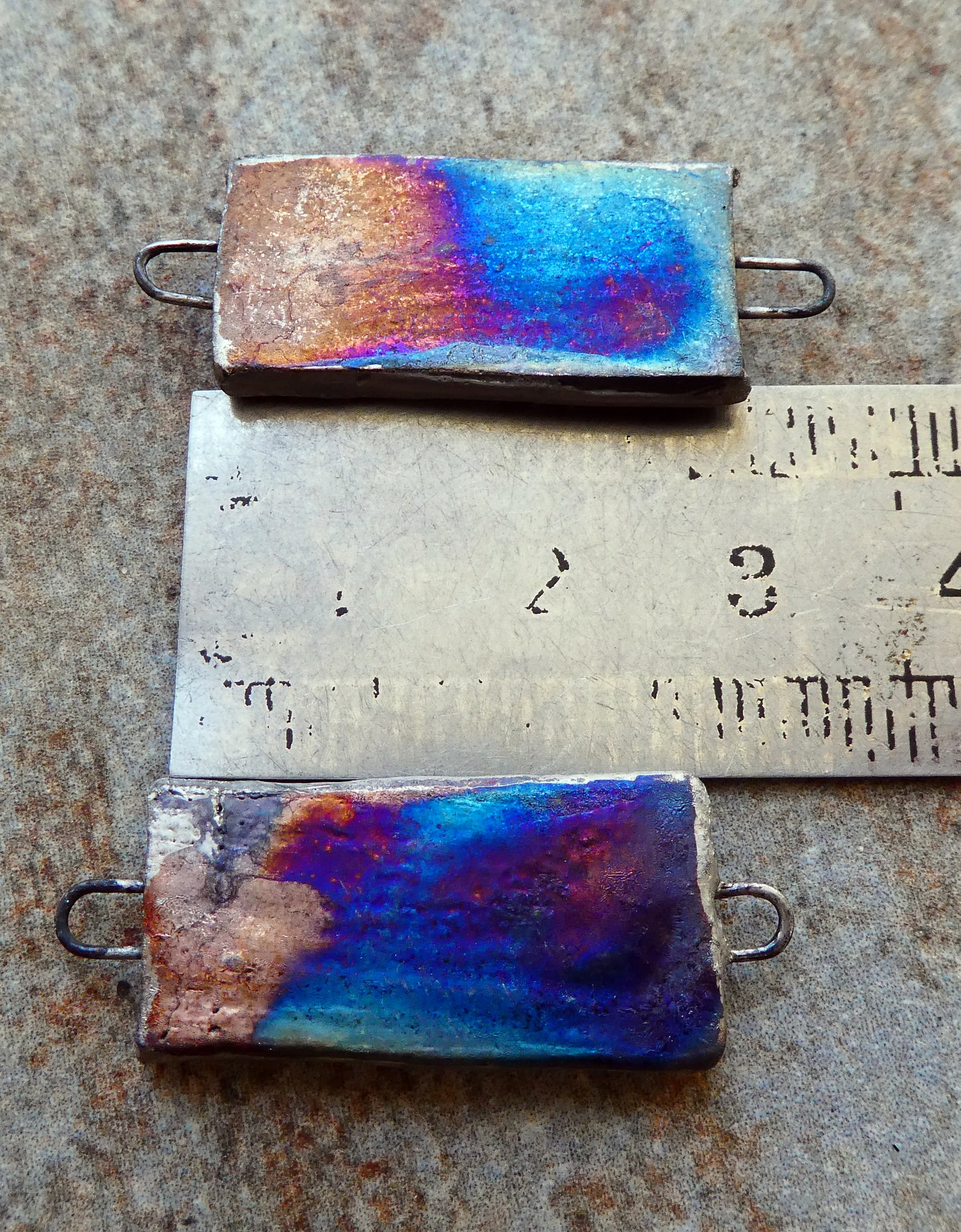 Ceramic Mummy Decal Tablet Earring Connectors#2