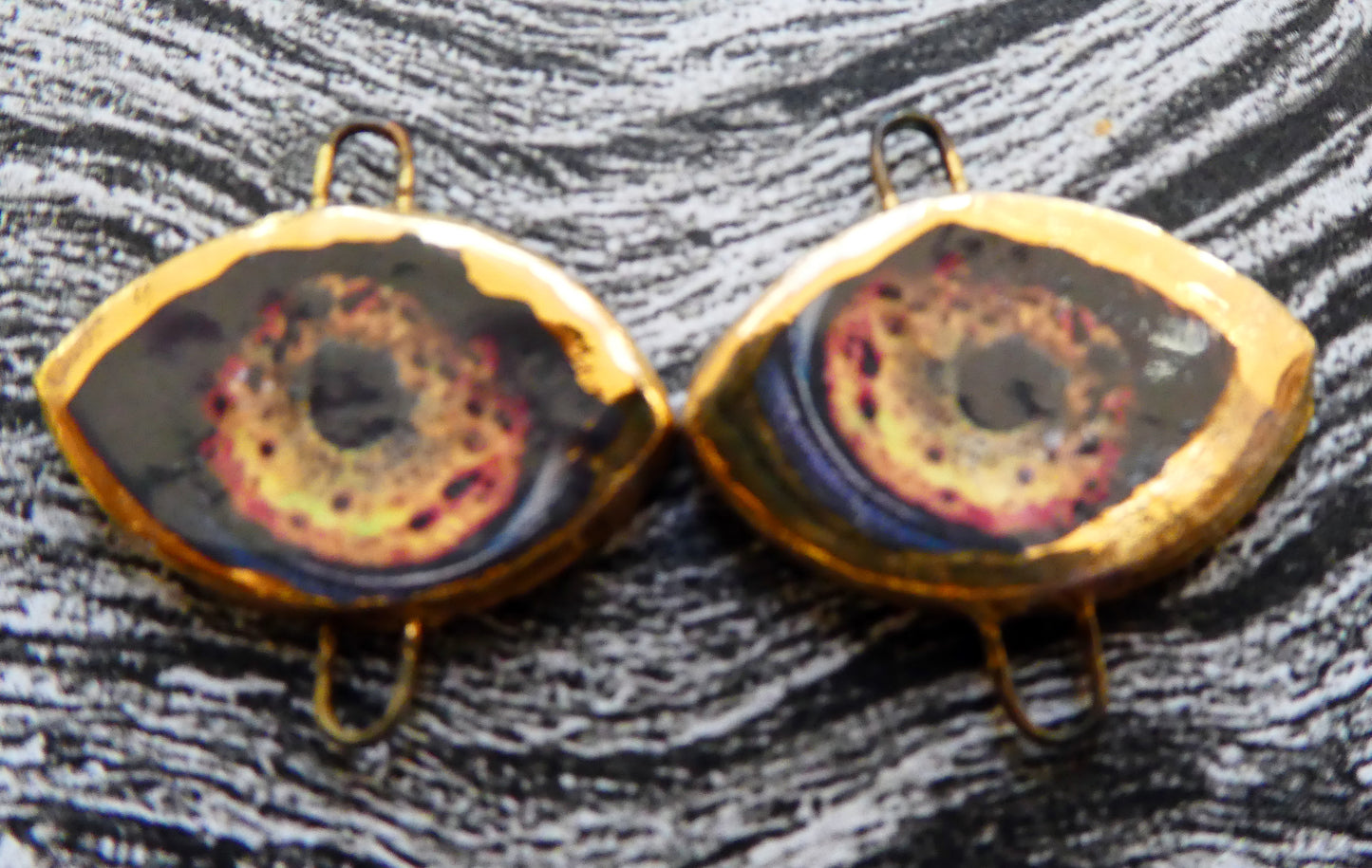 Ceramic Cats Eyes Decal Connectors #6