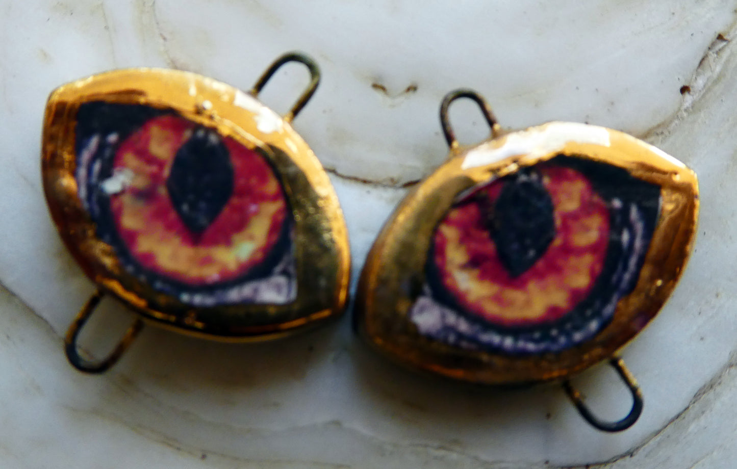 Ceramic Cats Eyes Decal Connectors #7