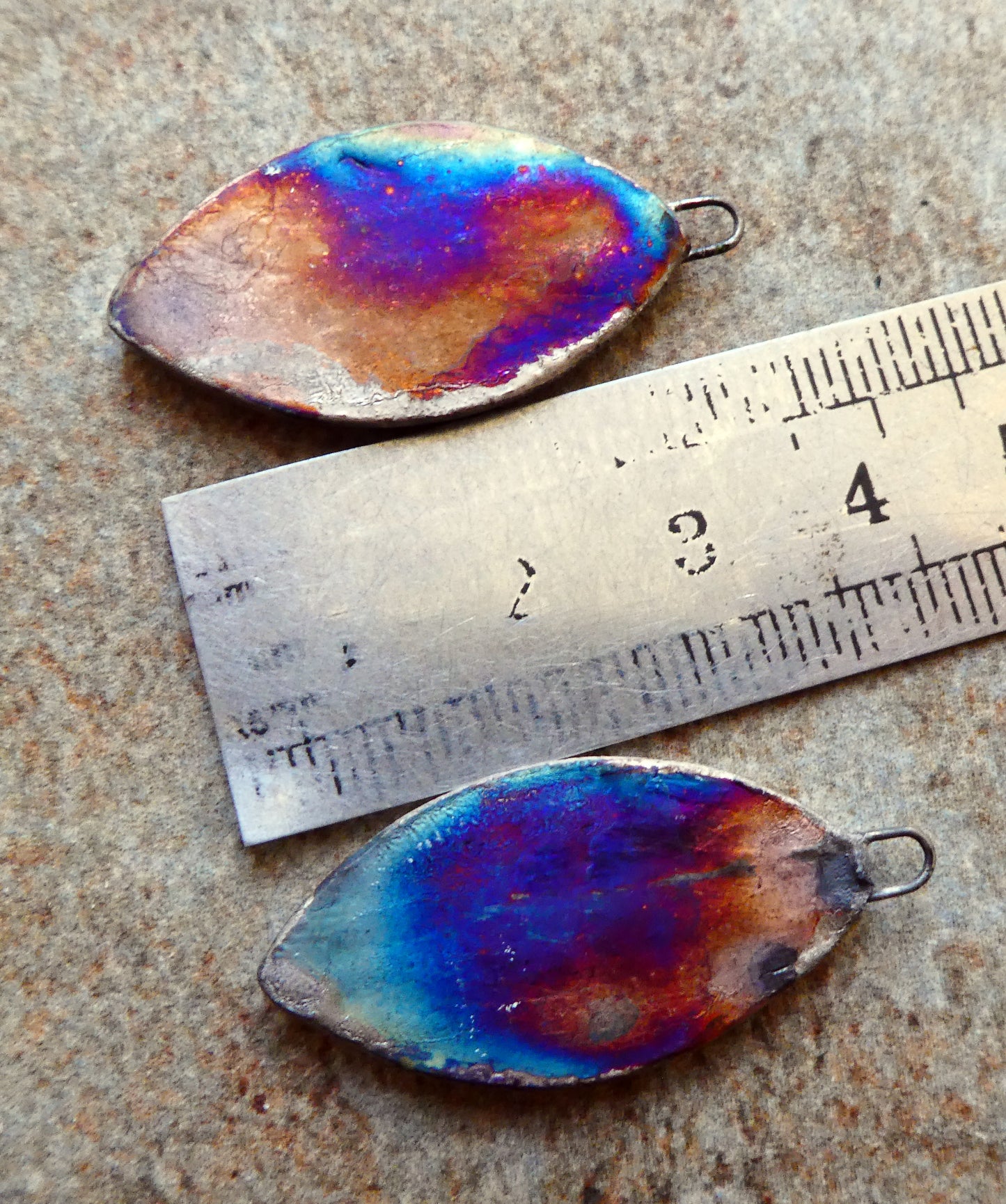 Ceramic Vintage Witch Decal Charms