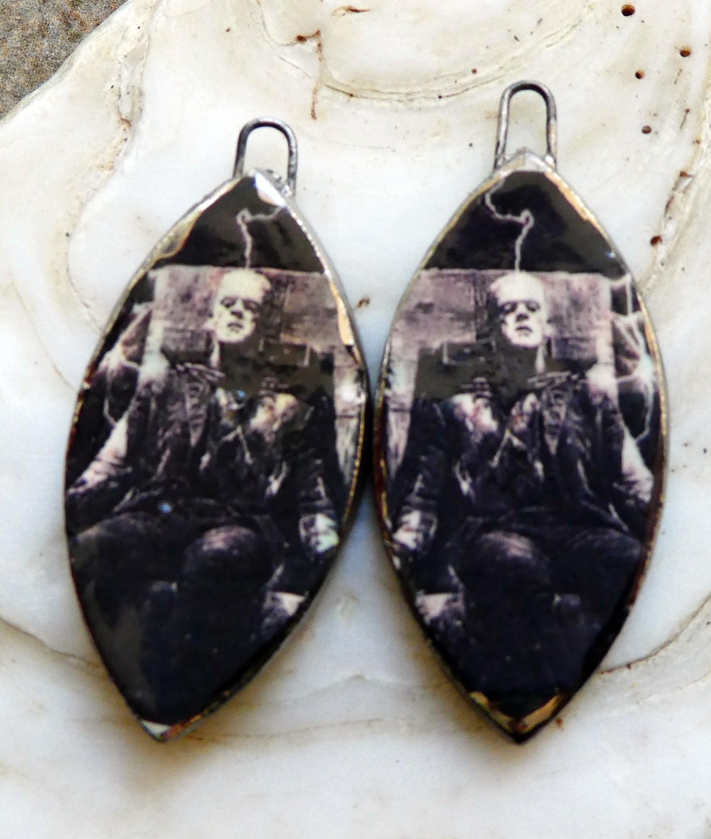 Ceramic Frankenstein Monstor Decal Charms