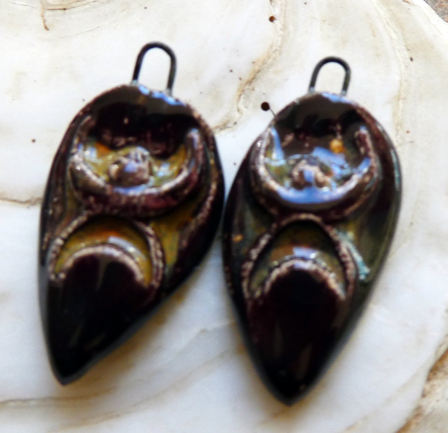 Ceramic Goddess Charms - Ironstone