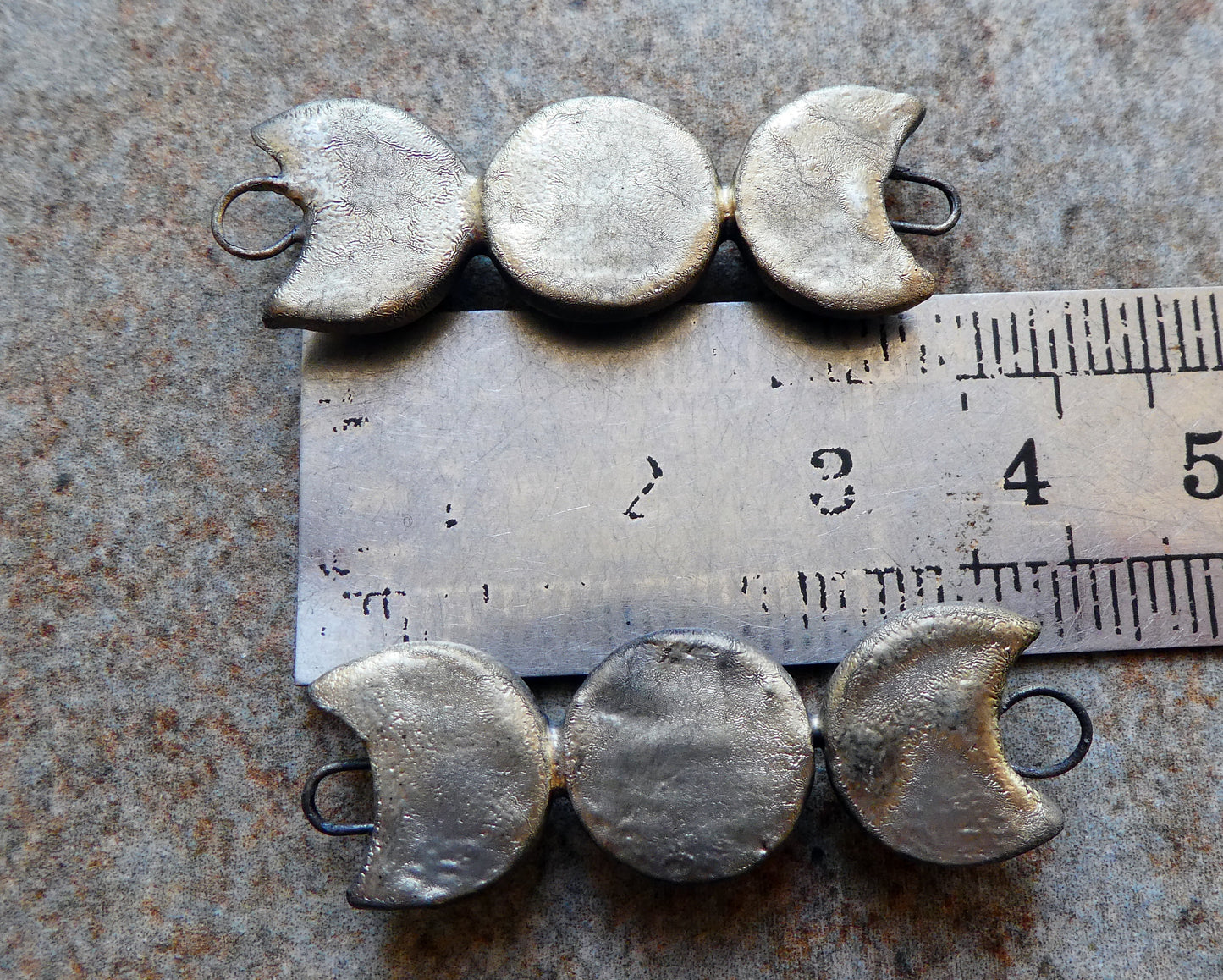 Ceramic Moulded Mystic Moons Connectors - Bora Bora