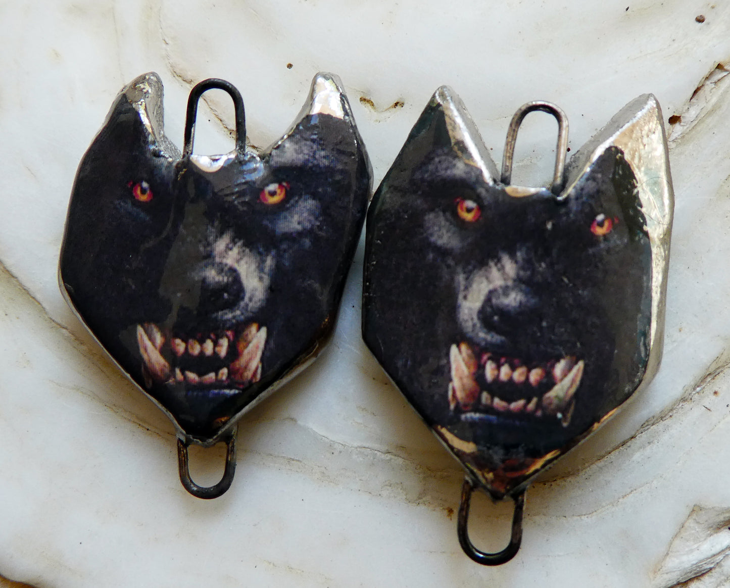 Ceramic Devil Dog Decal Connectors