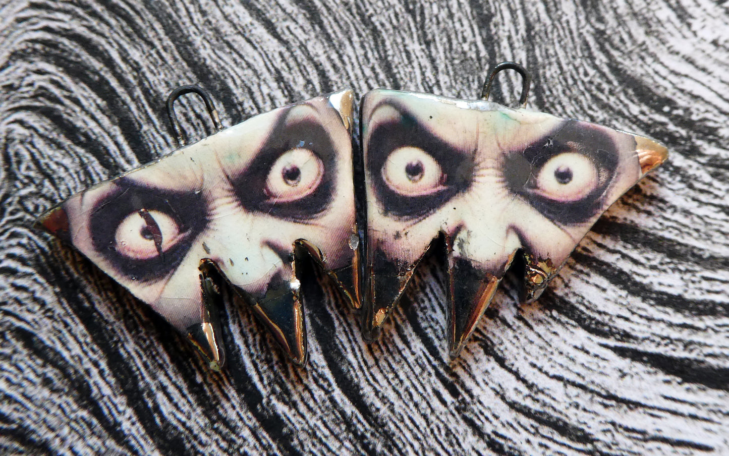 Ceramic Witch Decal Earring Charms#14