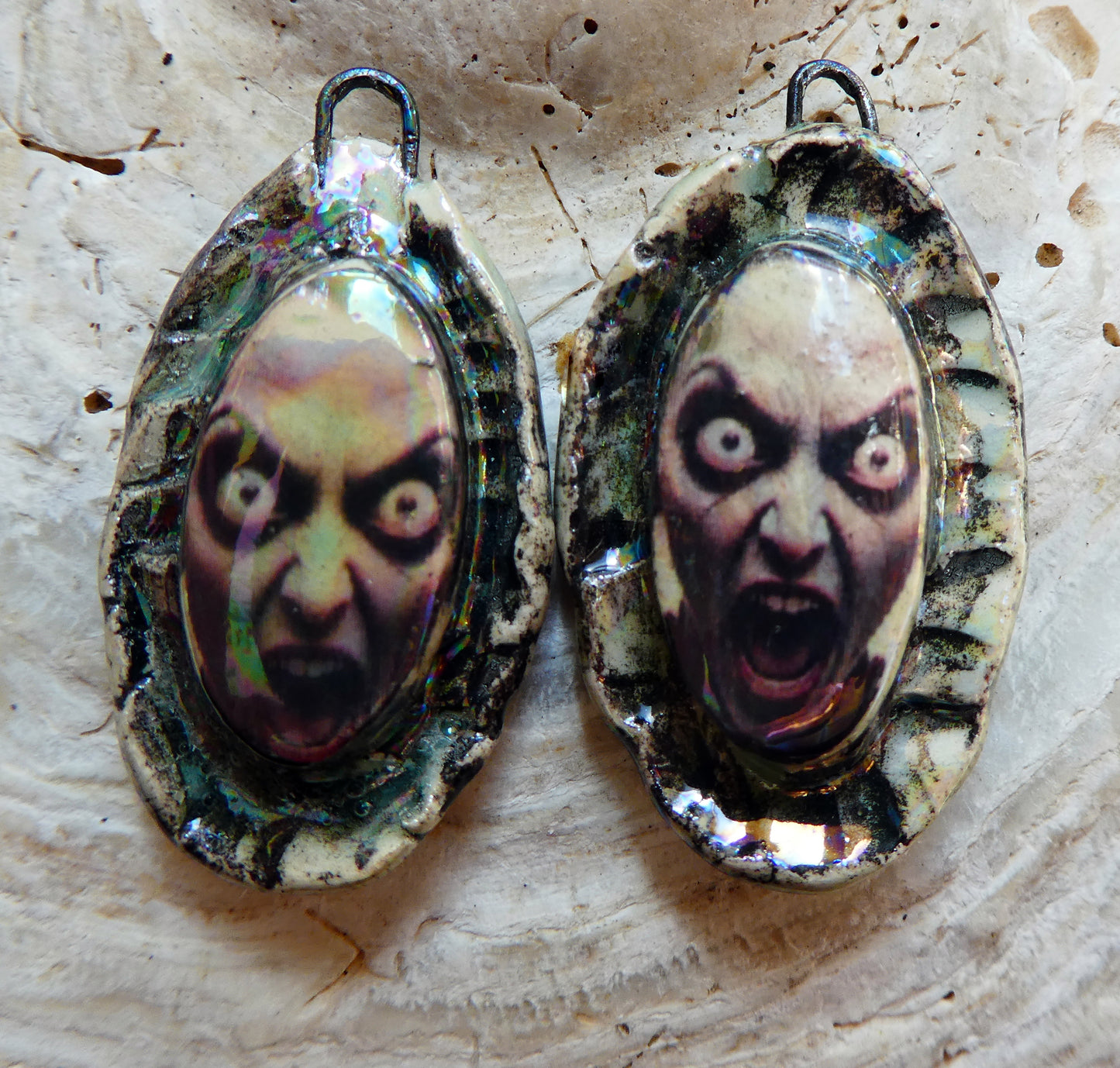 Ceramic Spooky Girl Charms