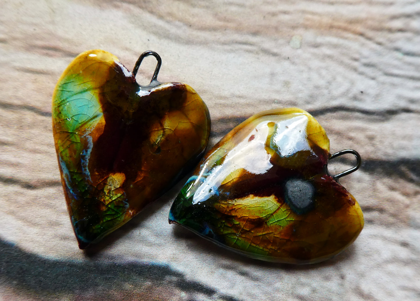 Ceramic Super Slim Autumn Leaf Charms #24