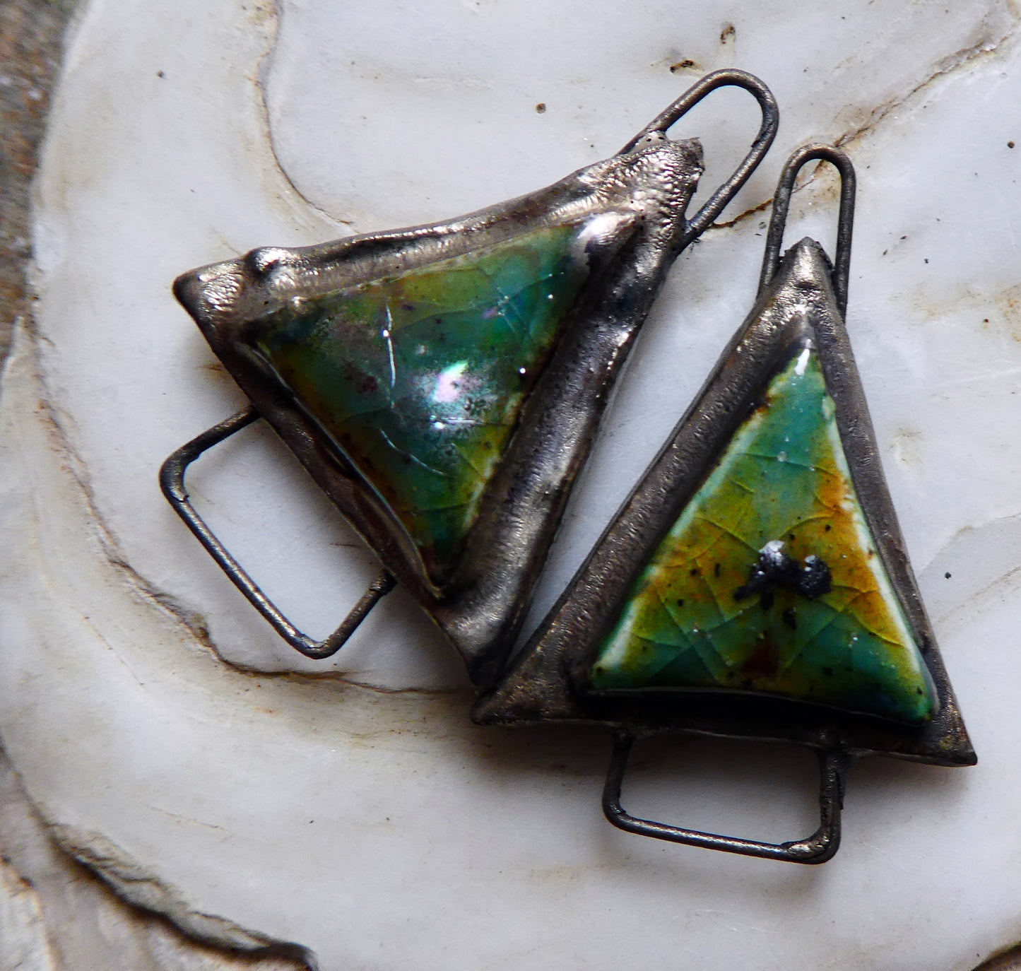 Ceramic  Moulded Christmas Tree Connectors - Lotus Blossom