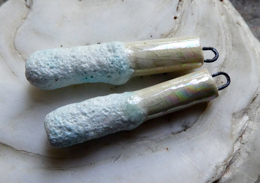 Ceramic Lustrous Snow and Ice Sticks -Diamond Crackle