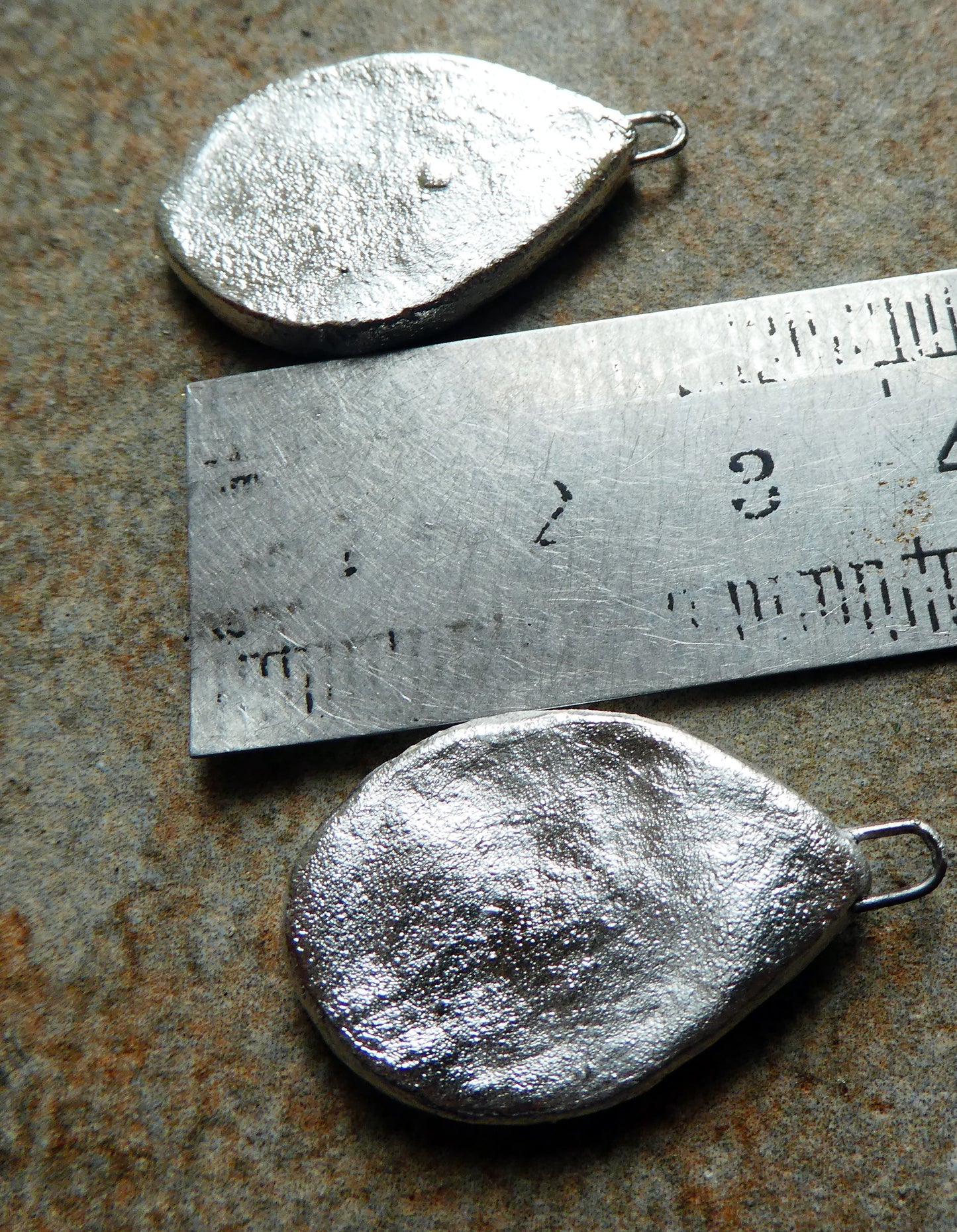 Ceramic Lustrous Silvery Icy Pool Charms - Aquamarine Crackle