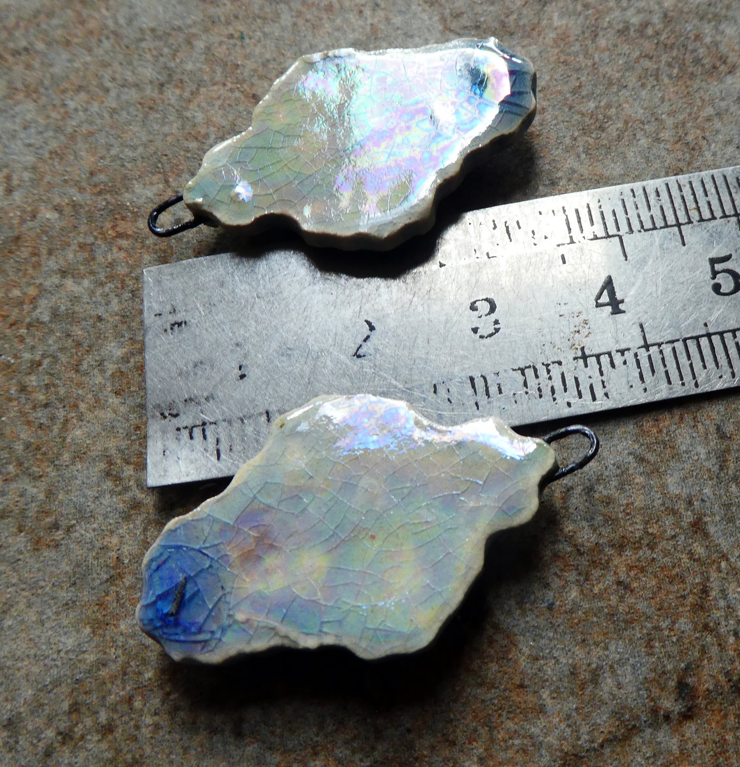 Ceramic Filligree Goddess Charms #1