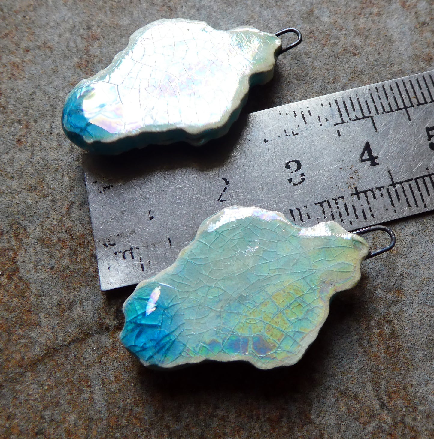 Ceramic Filligree Goddess Charms #9