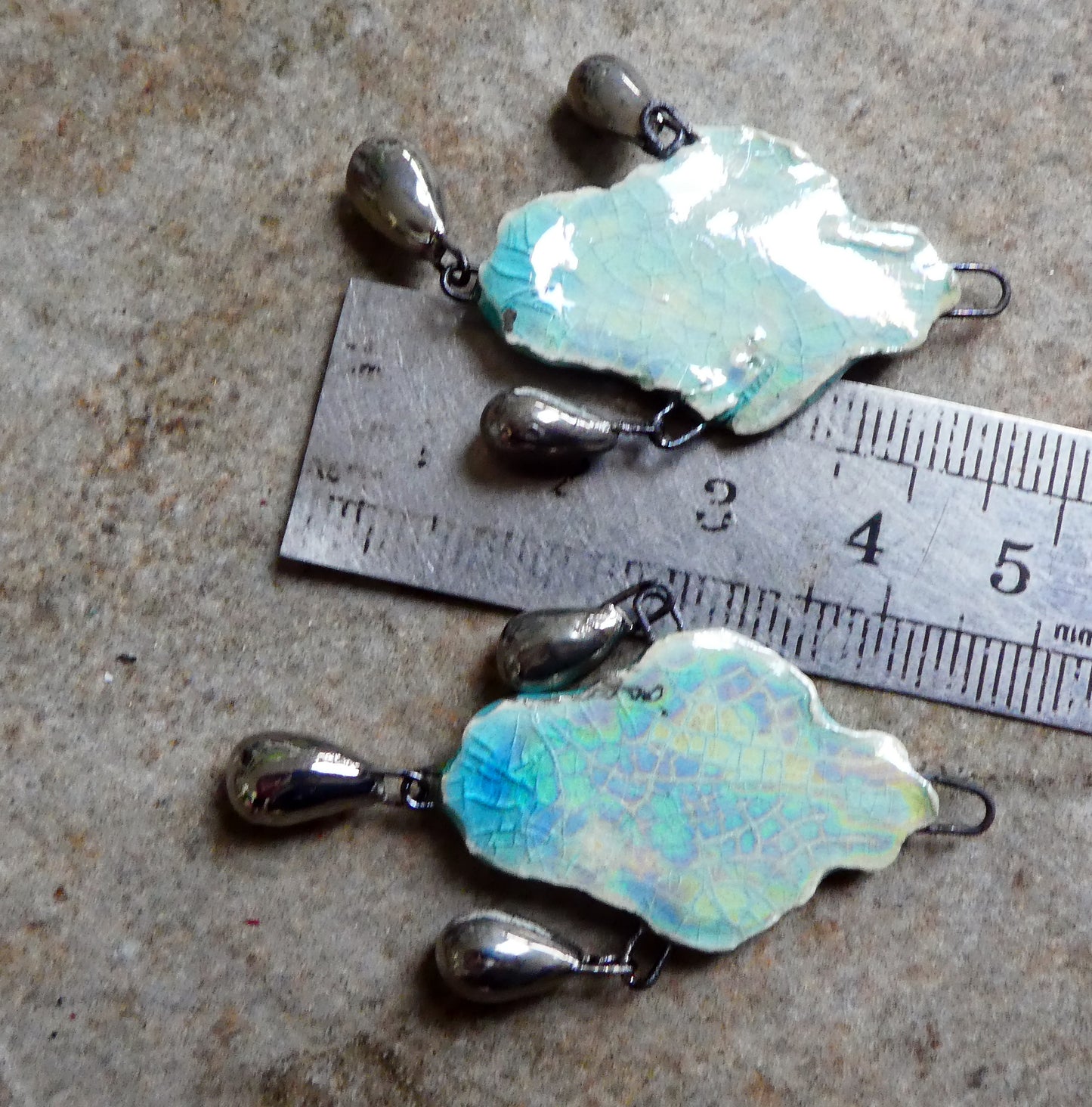 Ceramic Filligree Goddess Dangle Charms #1