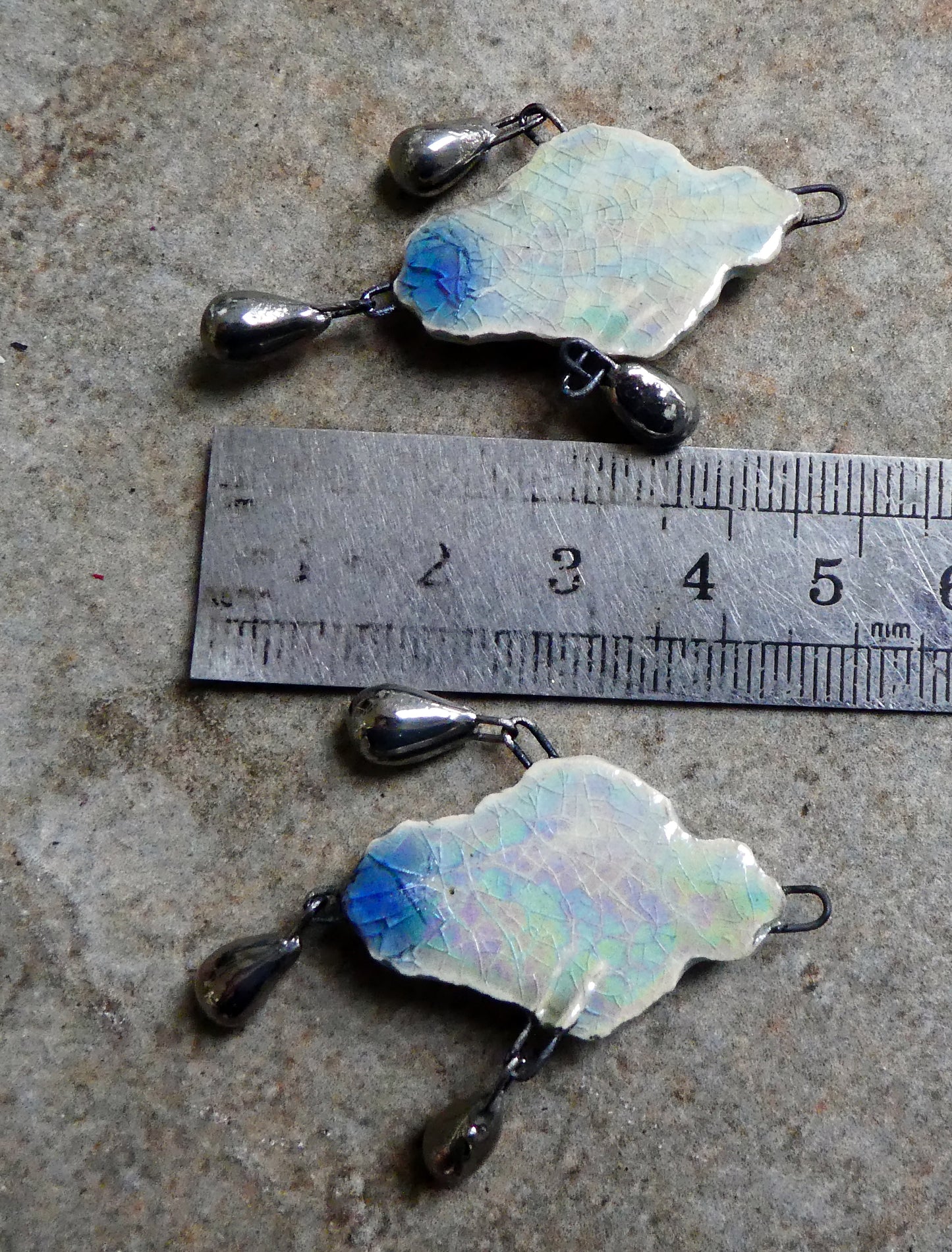 Ceramic Filligree Goddess Dangle Charms #2