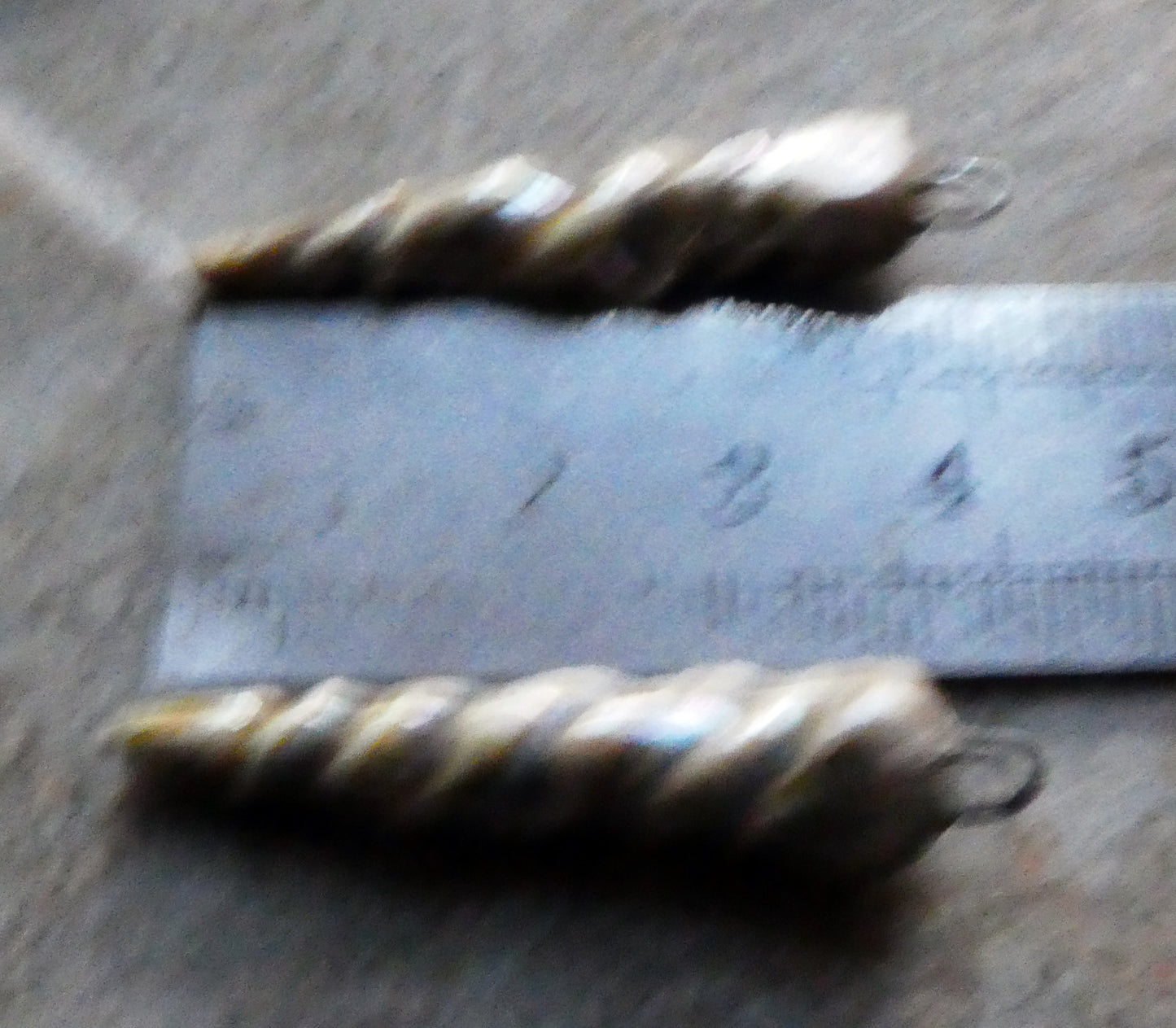 Ceramic Lustrous Icicle Earring Charms - Smoke