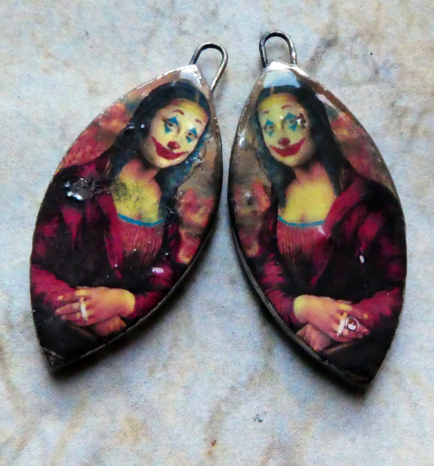 Ceramic Mona Decal Charms