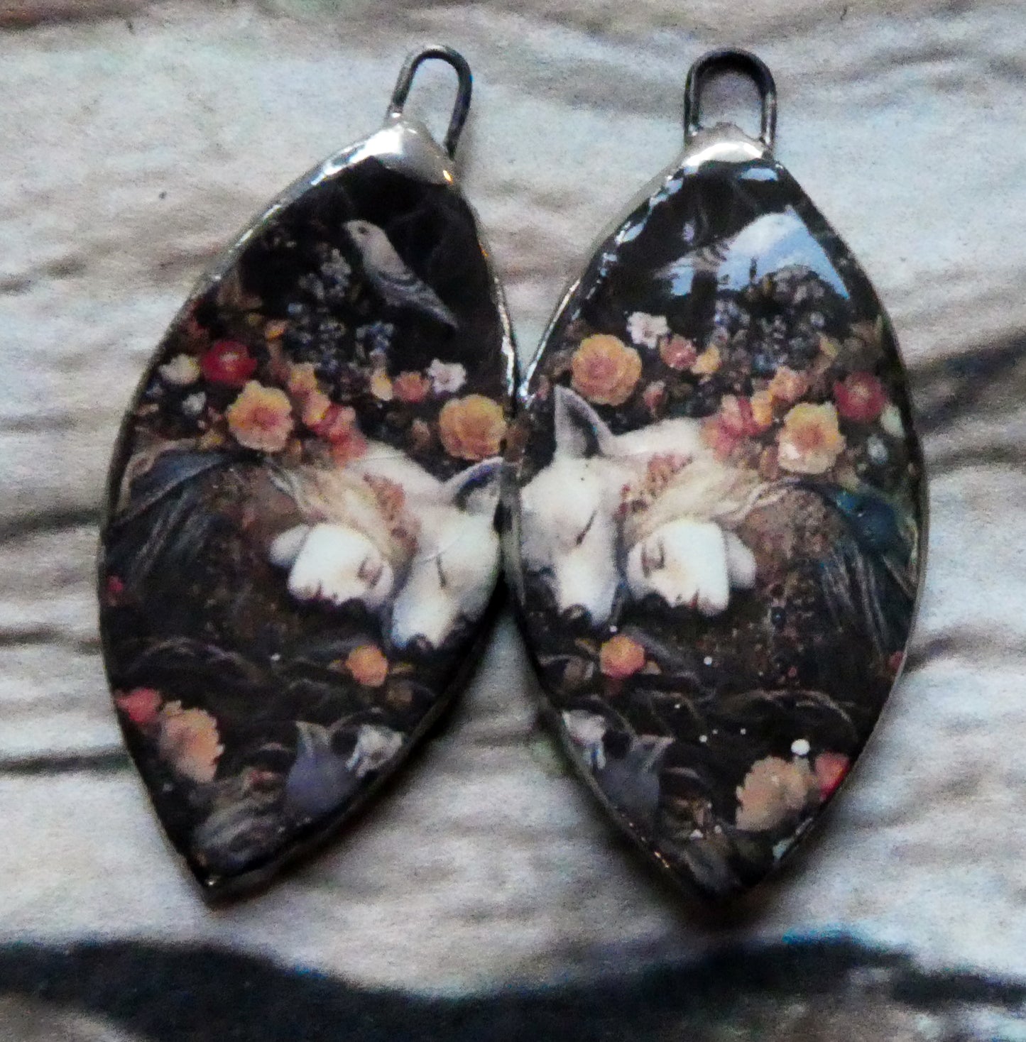 Ceramic Fairy Tale Decal Charms #2