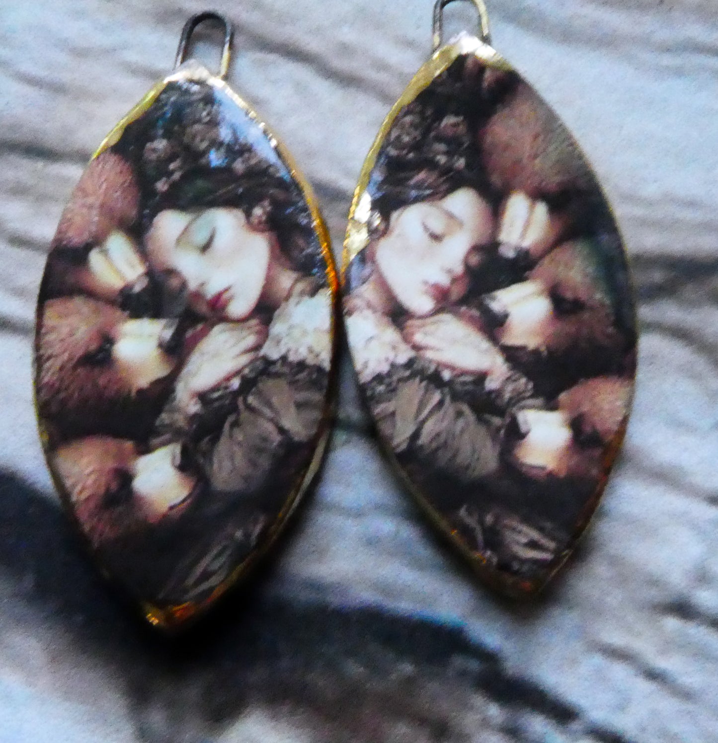 Ceramic Fairy Tale Decal Charms #4