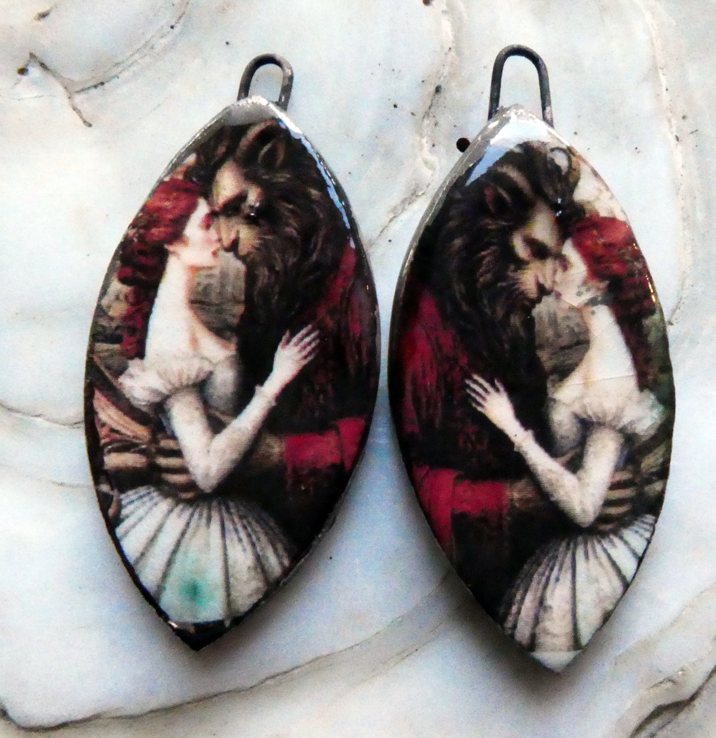 Ceramic Fairy Tale Decal Charms #5