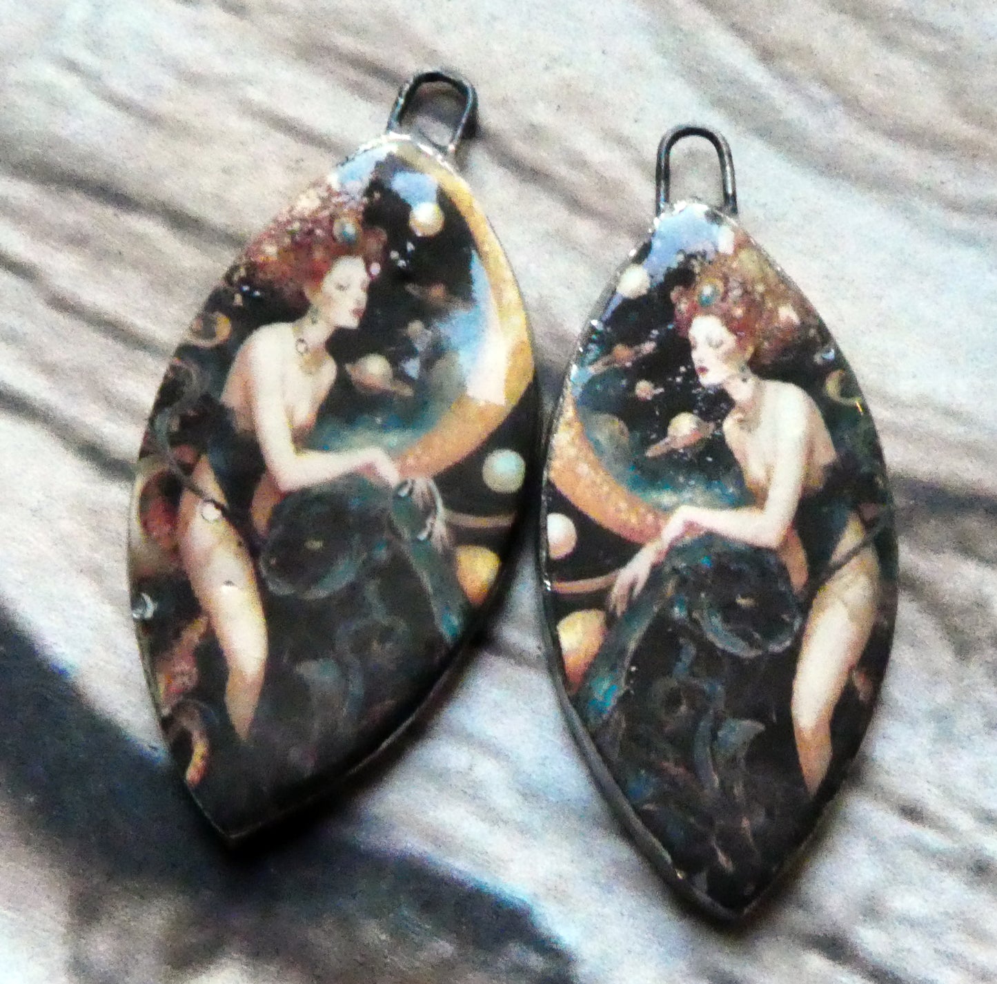 Ceramic Fairy Tale Decal Charms #8