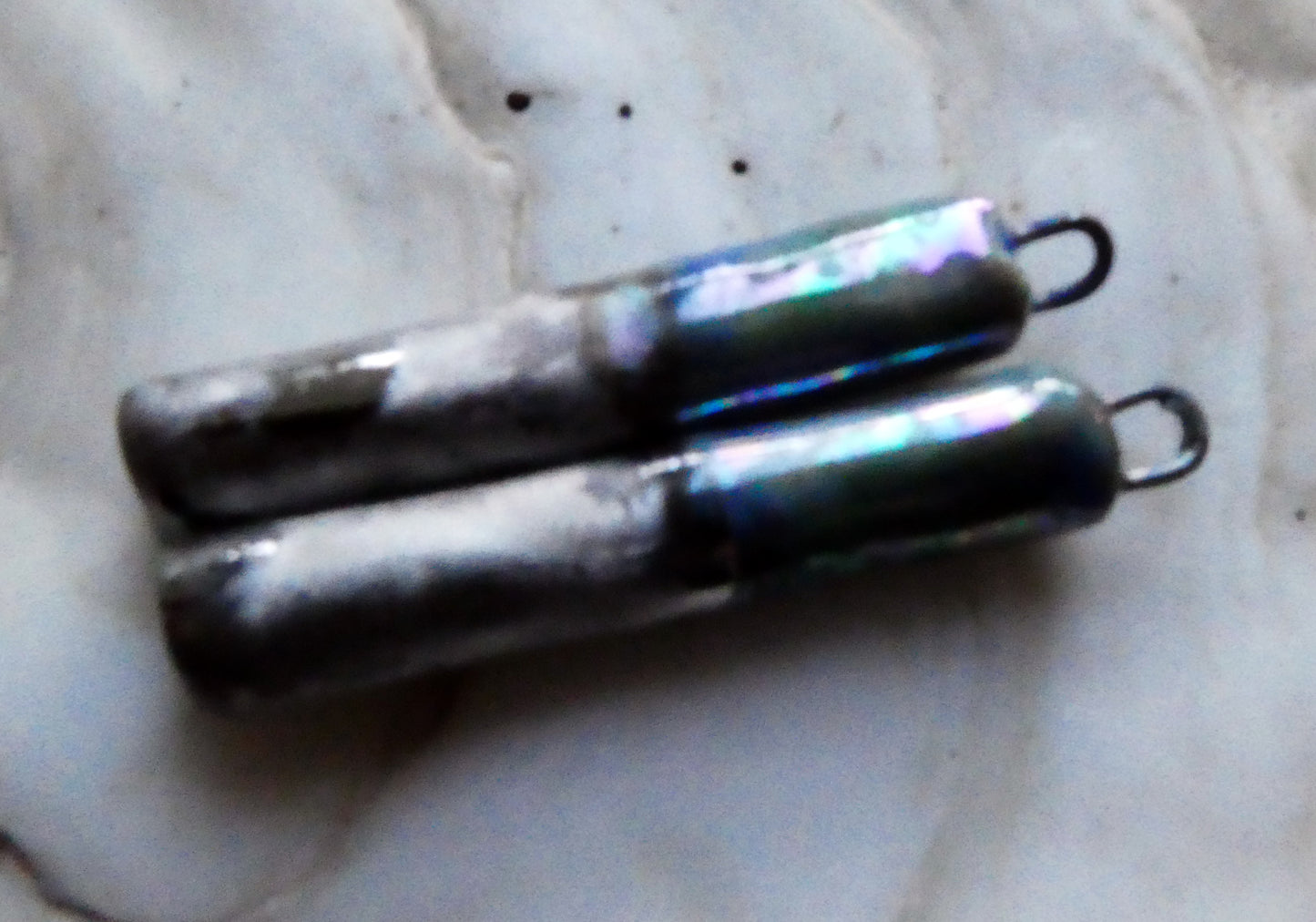 Ceramic Lustrous Shimmer Sticks - Soft Blue