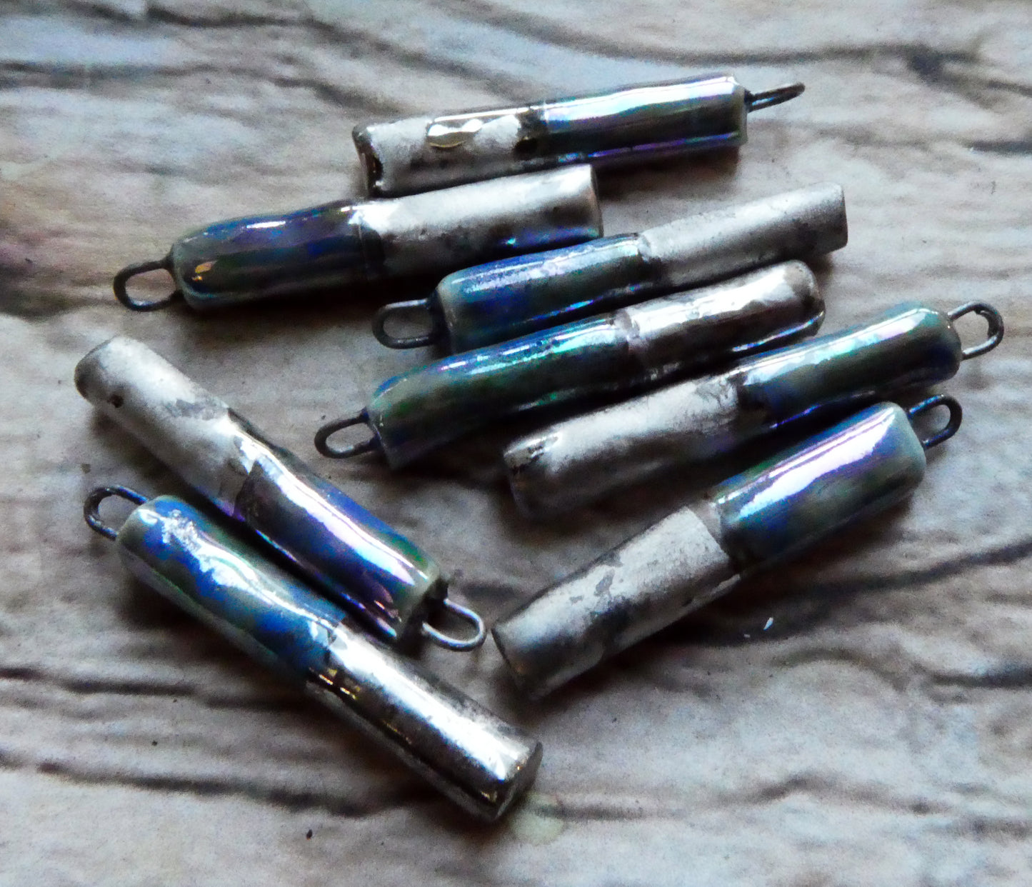 Ceramic Lustrous Shimmer Sticks - Soft Blue