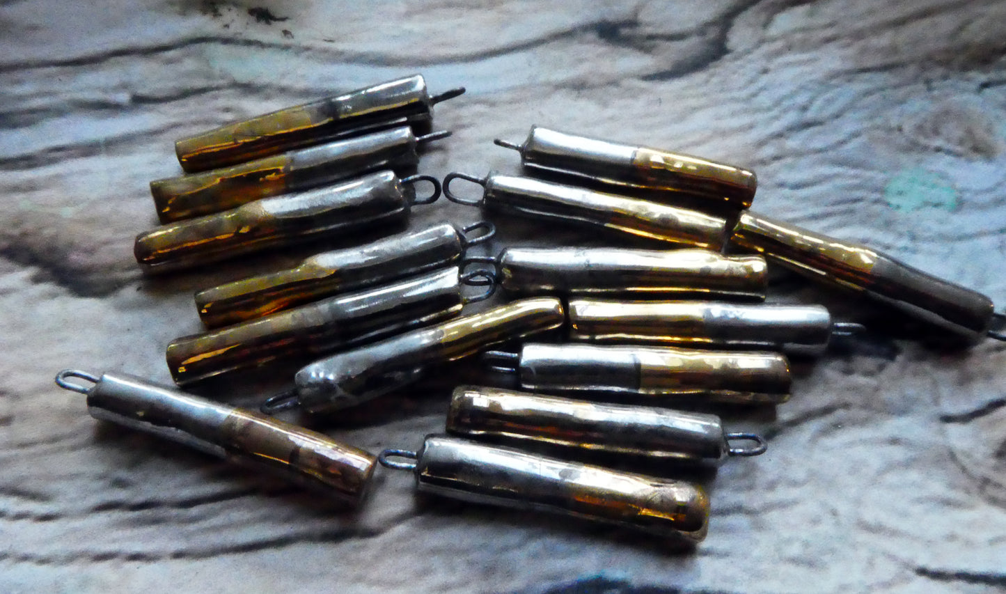 Ceramic Lustre Sticks - Gold and Platinum