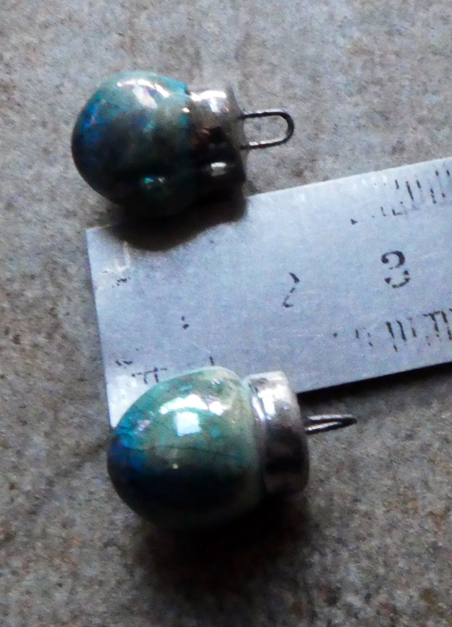 Ceramic Bauble Charms - Oriental Blue