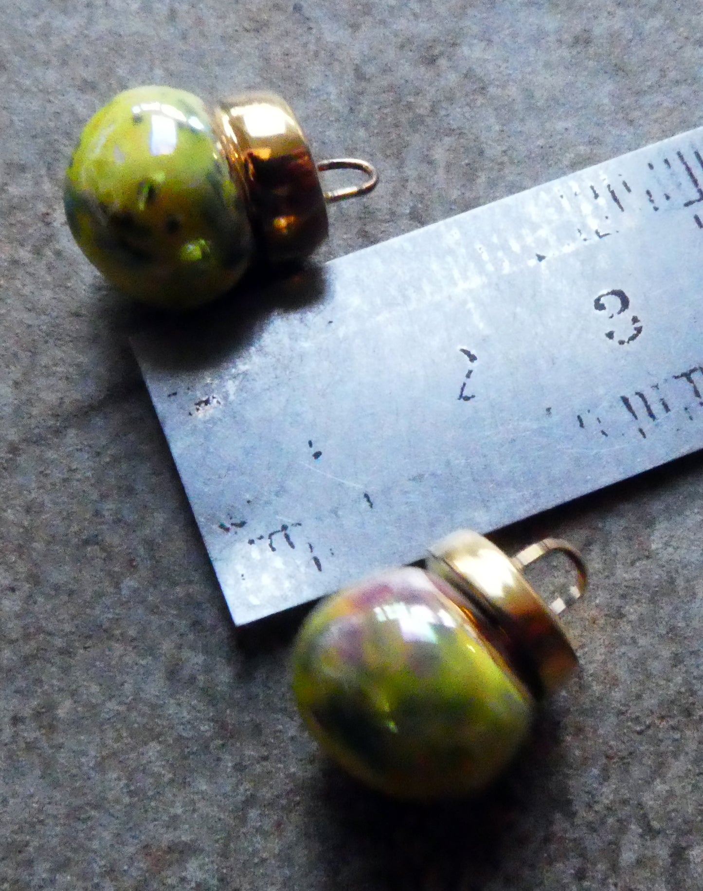 Ceramic Bauble Charms - Mardi Gras