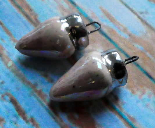 Ceramic Christmas Lights Charms - Morganite