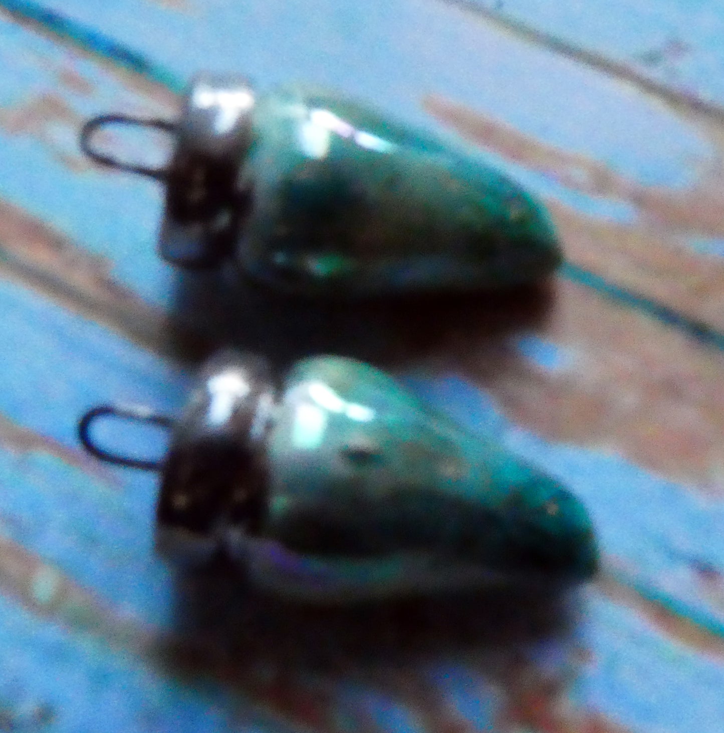 Ceramic Christmas Lights Charms - Oriental Blue