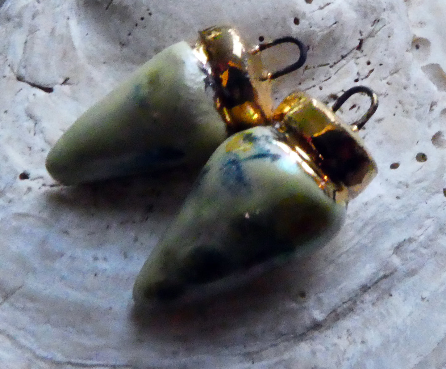 Ceramic Christmas Lights Charms - Haystack