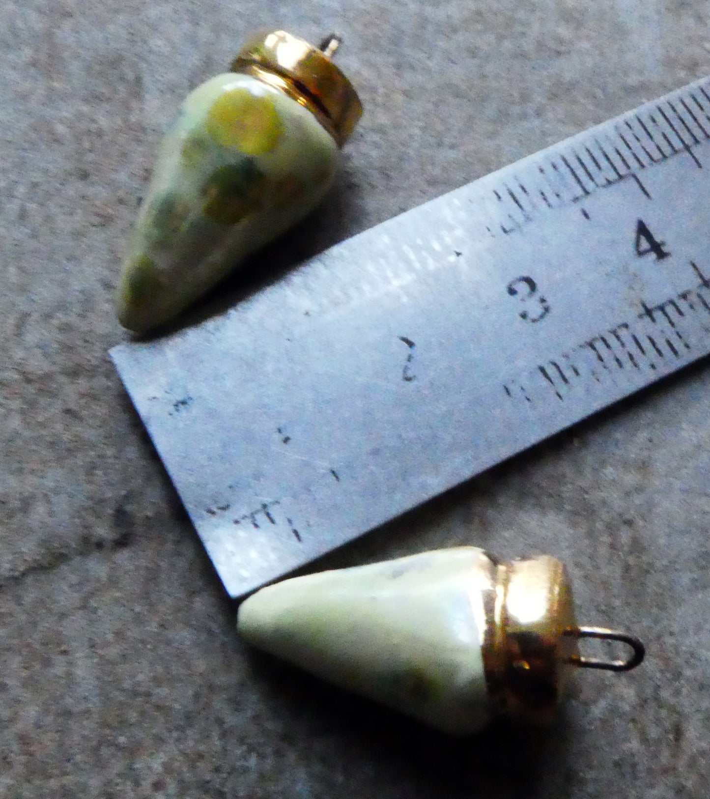 Ceramic Christmas Lights Charms - Haystack