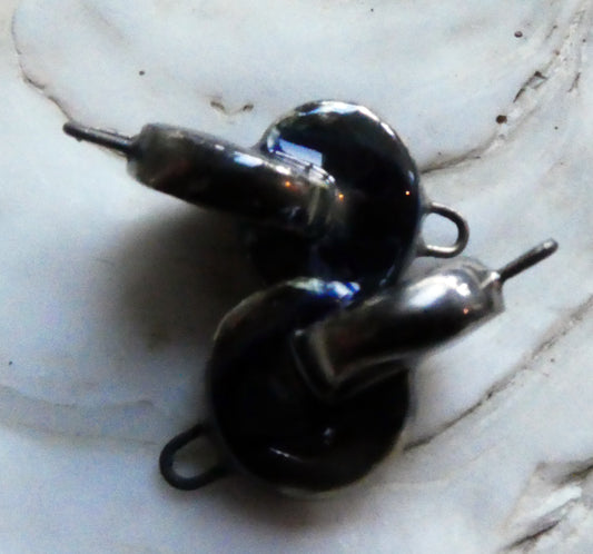 Ceramic Interconnected Discs Connectors- Mirror Blue