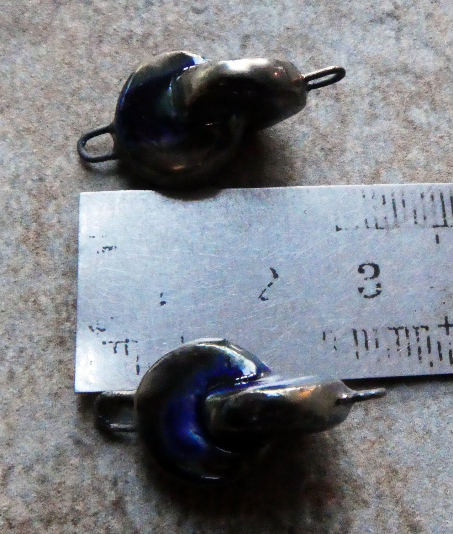 Ceramic Interconnected Discs Connectors- Mirror Blue