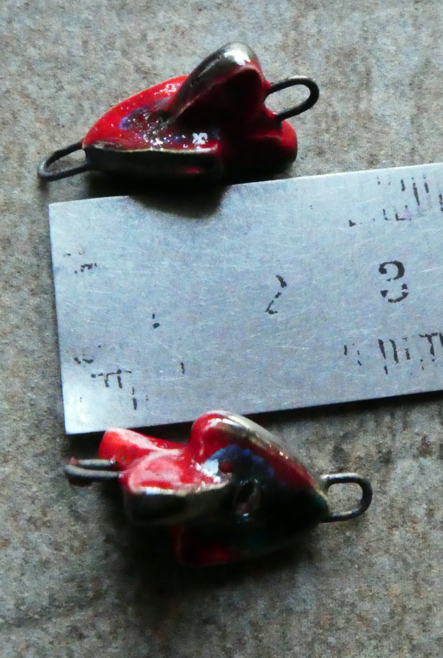 Ceramic Interconnected Hearts Connectors-Ladybird