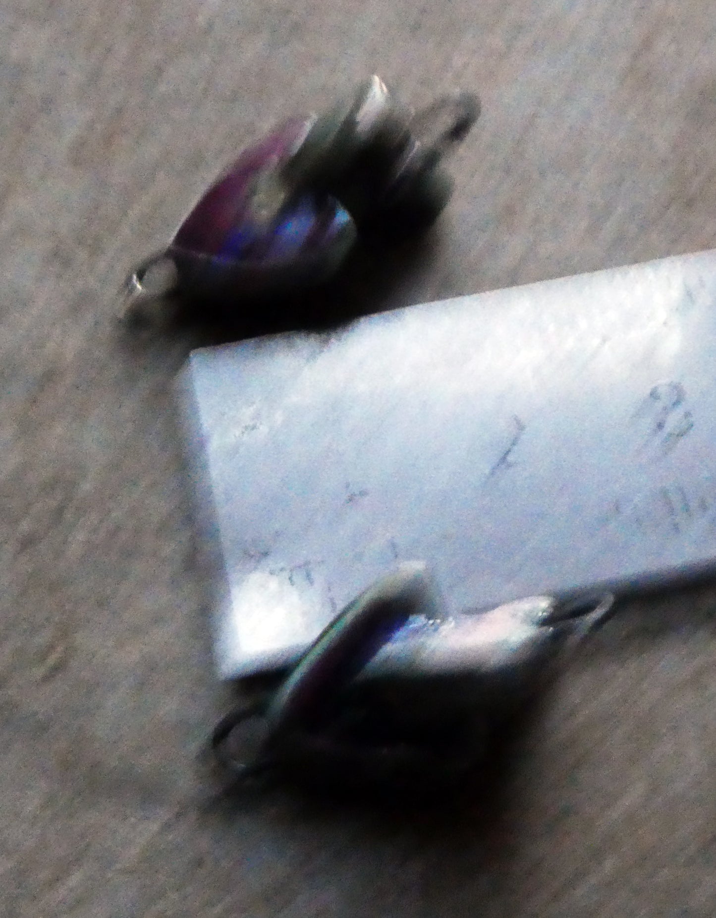 Ceramic Interconnected Hearts Connectors-Plum Jelly