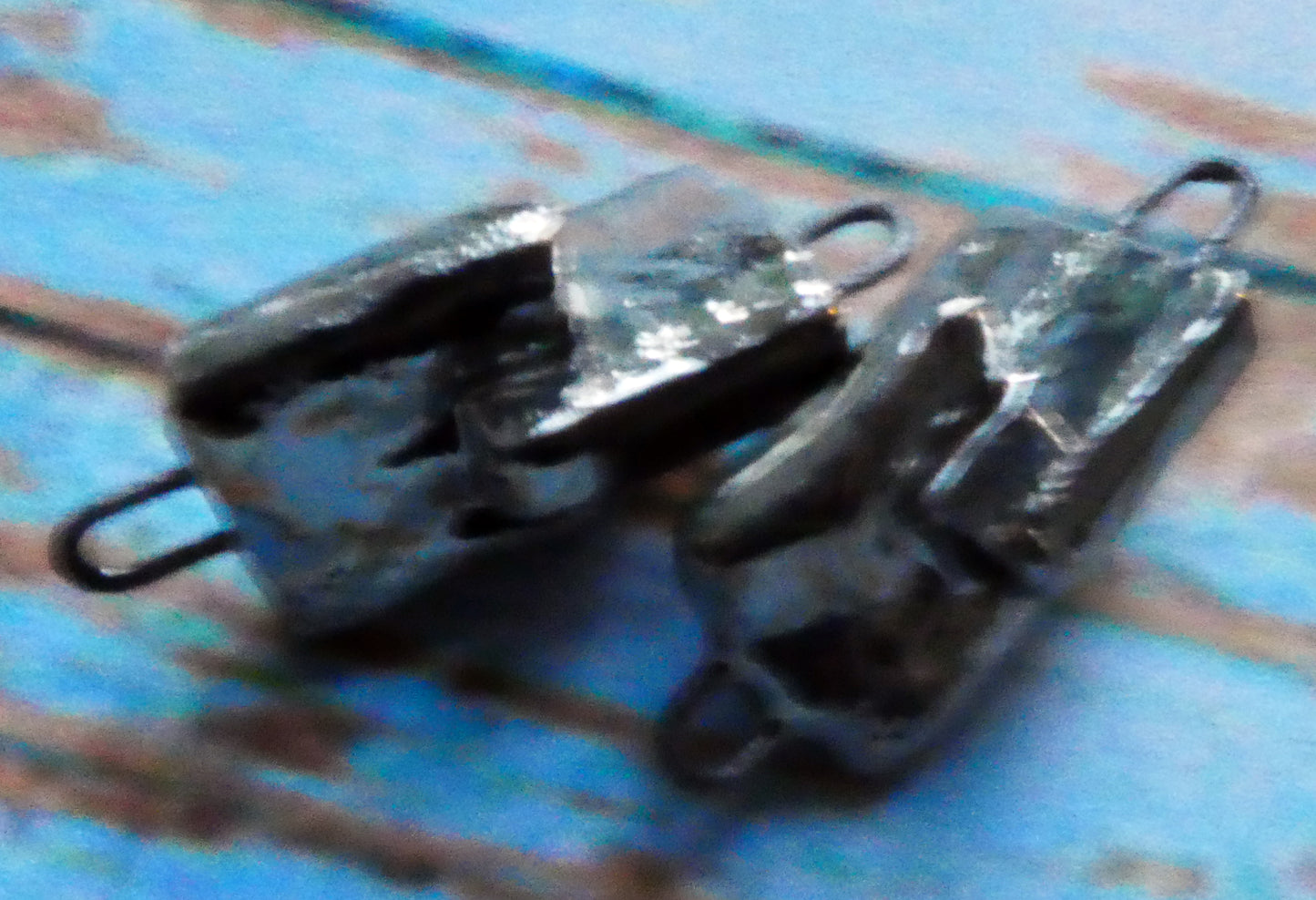 Ceramic Interconnected Squares Connectors- Platinum