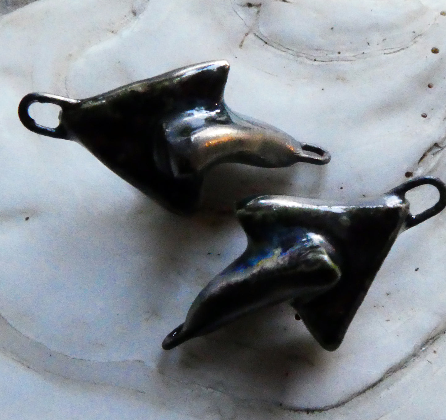 Ceramic Interconnected Triangle Connectors- Sailors Delight