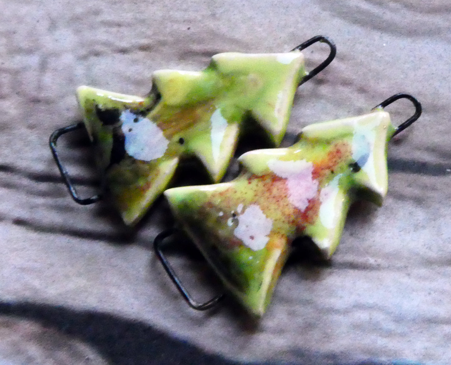 Ceramic Stacked Tree Connectors -Mixed Melon