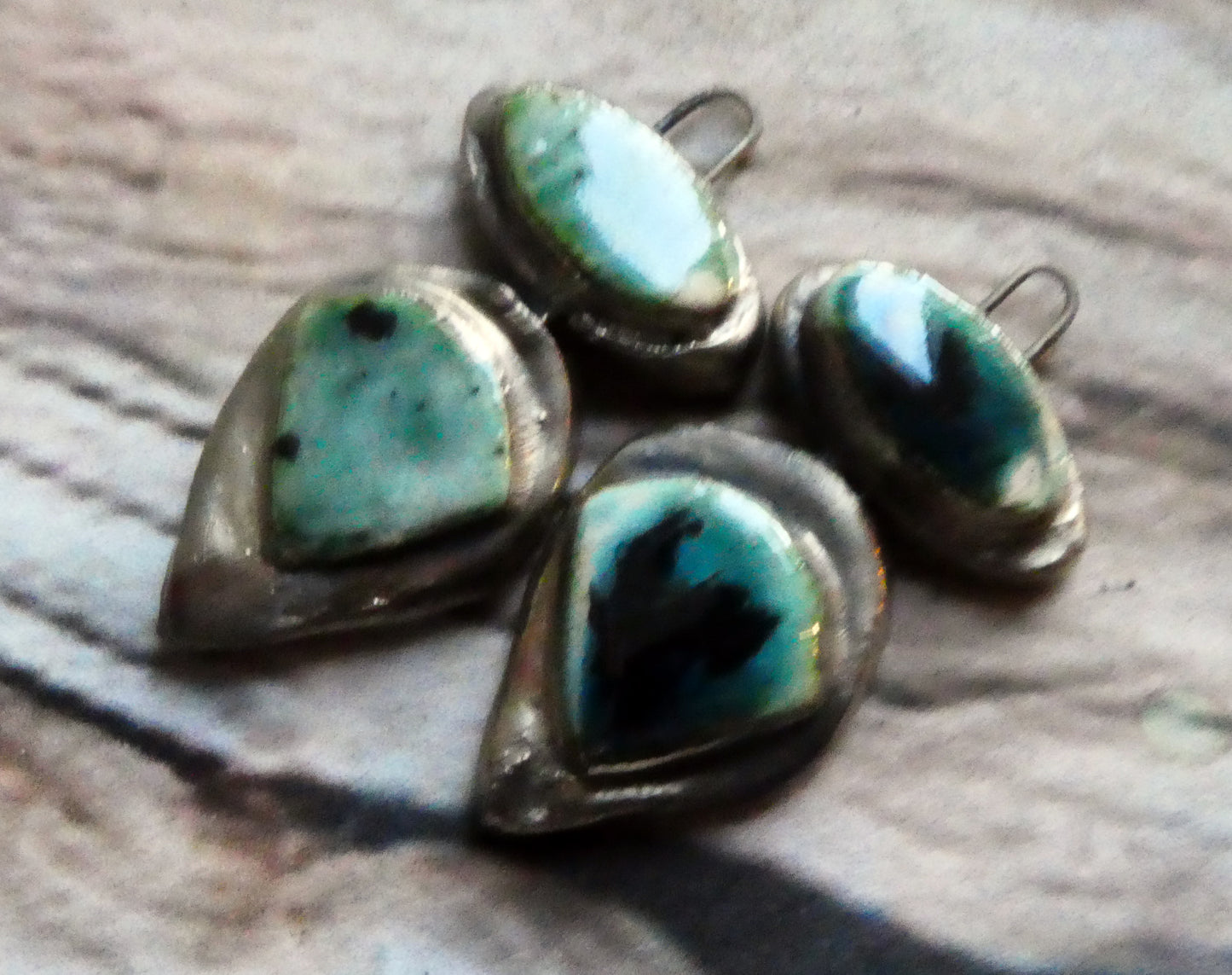 Ceramic Moulded Mixed Shape Charms - Ocean Mist