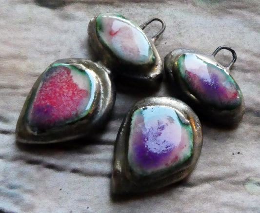 Ceramic Moulded Mixed Shape Charms - Berry Tart