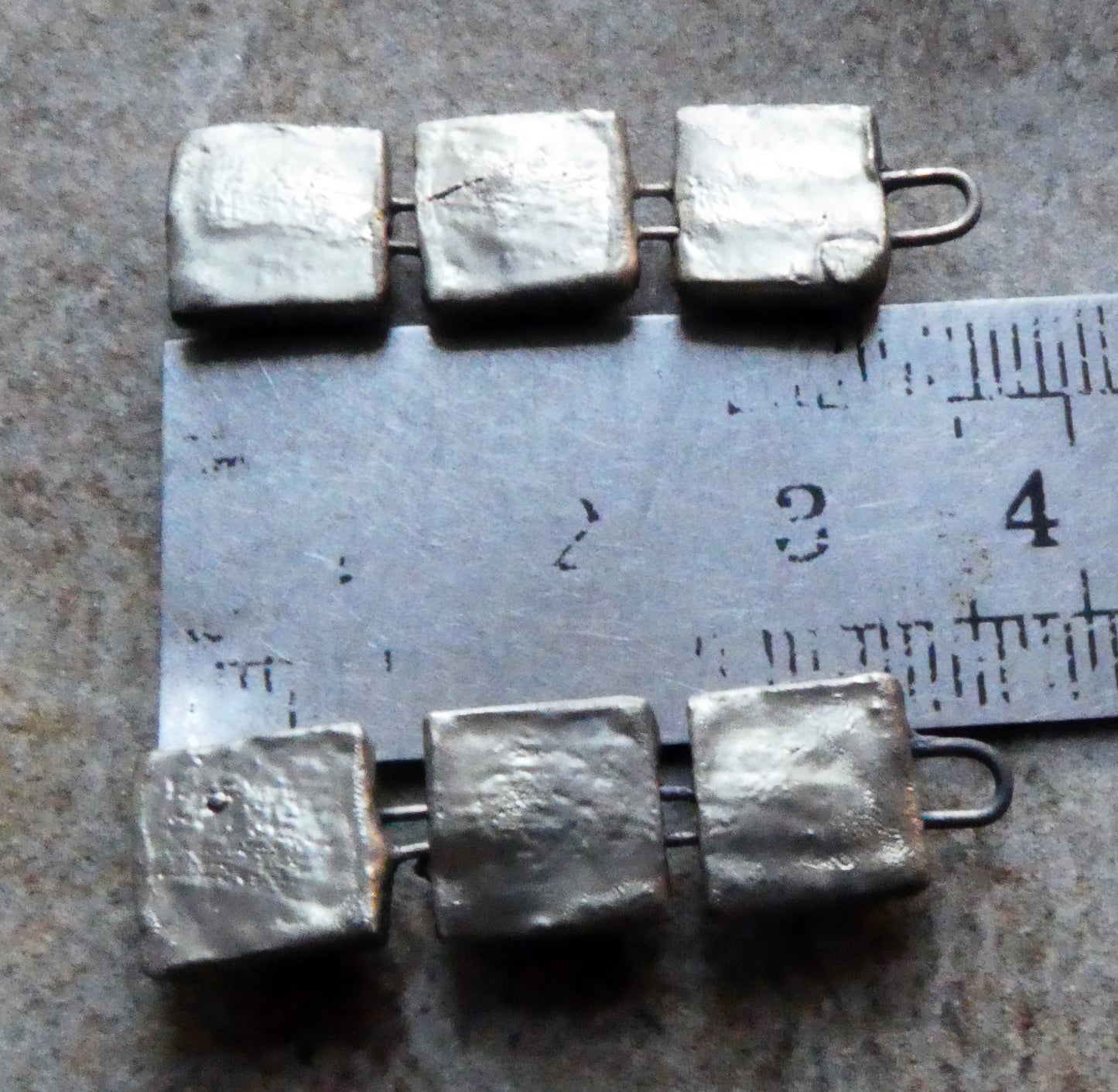 Ceramic Moulded Square Stack Charms - Sailors Delight