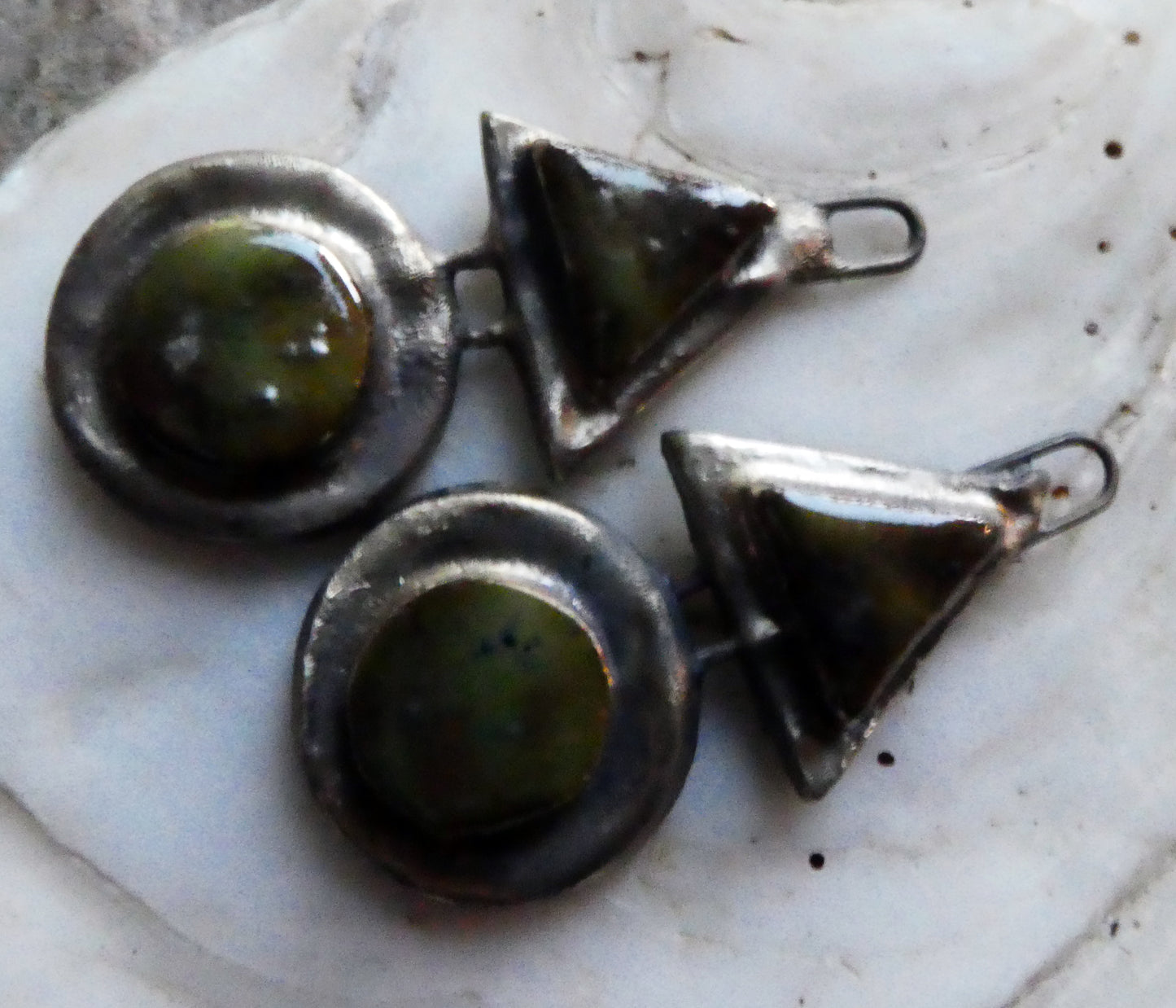 Ceramic Moulded Mixed Shape Charms - Pagoda